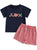 School Supply Gingham Short Set
