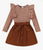 Autumn Striped Skirt Set